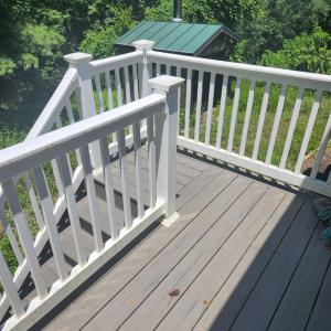 Stairs from side deck