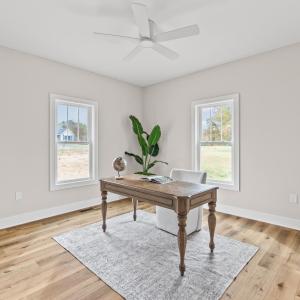 Bedroom #2 left of second full bathroom