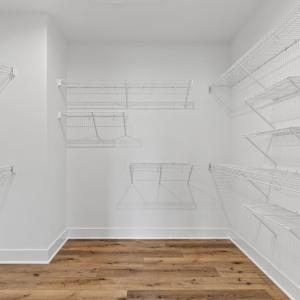 Large walk-in primary closet