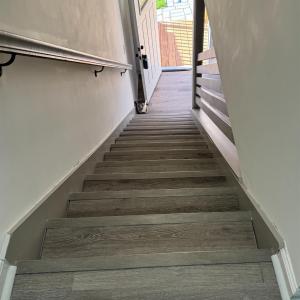 Going back out the front door