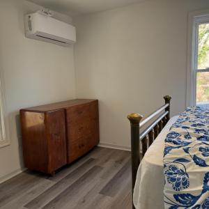 You have to love NEW windows! And there are so many windows in this house~ often with pretty trees to look at outside of them. Bedroom 3 dresser nook
