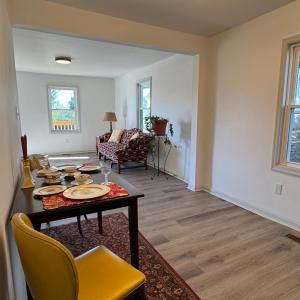 The DR area can be small and intimate or pulled out from the wall to have friends and family over!