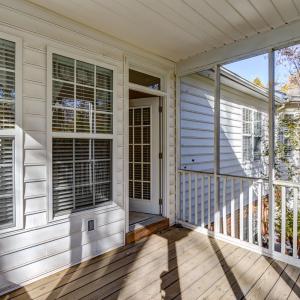 Screen porch view into great room