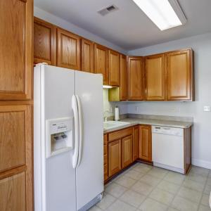Kitchen view into foyer