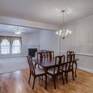 Spacious dining room