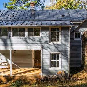 Back of home covered porch