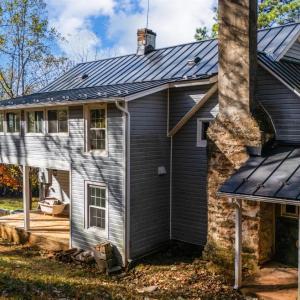 Back of home covered porch