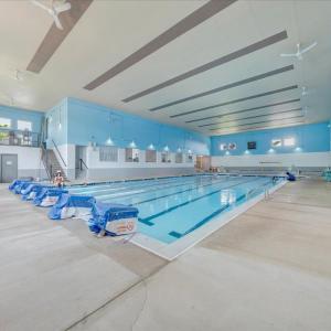 Indoor pool and hot tub, perfect for all ages!
