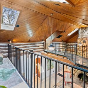Upper Balcony  Sitting Area overlooking Fireplace