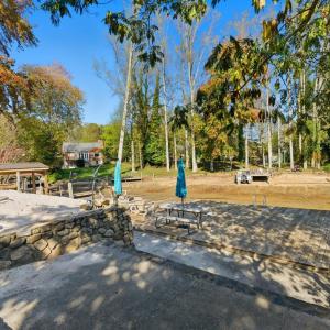 Docks - at Water.  Currently Timberlake water levels are low for lake & dock maintenance