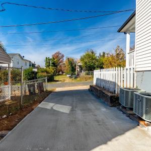 New concrete off-street parking spot