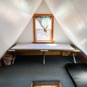 Pull down access sleeping loft