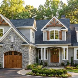 Photo is a rendering of house plan. Finishes will vary and are to be made at builder's discretion. Please reach out for confirmation of exact finishes throughout home. Plans for brick, stone, and wood board and batten on exterior.