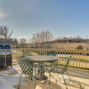 Relax on the main level deck overlooking pristine back yard, with creek, serene setting.