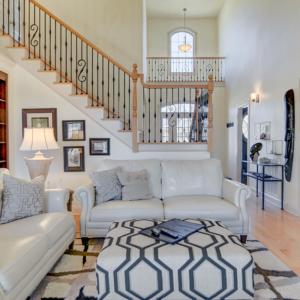 2 Story Great Room!! Gorgeous hardwood flooring.