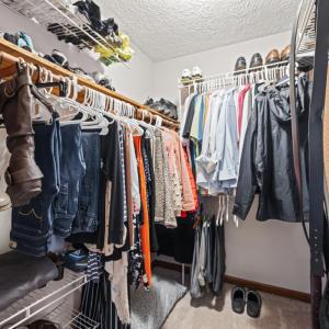 Primary walk-in closet