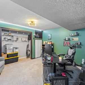 Basement level office