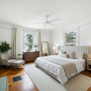 Virtually staged bedroom