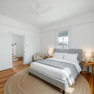 Virtually staged main level bedroom