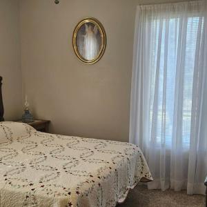 Guest bedroom on front right corner of home