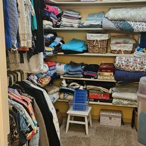 Walke in closet off of primary bath.