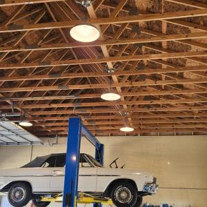 High ceilings at 14'.