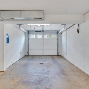 Two of two garage bays in lower level