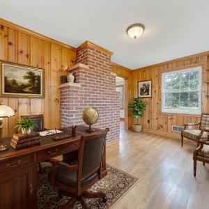 Virtually staged office space off Living Room
