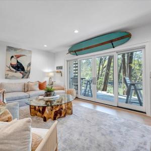 Multiple upper and lower entertaining spaces overlooking beautiful, yet private views of Smith Mountain Lake!