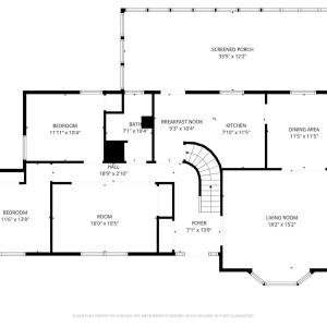 Main level floor plan