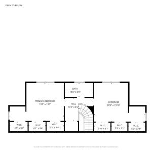 Upstairs floor plan