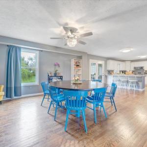 Open concept with the family room opening to the kitchen
