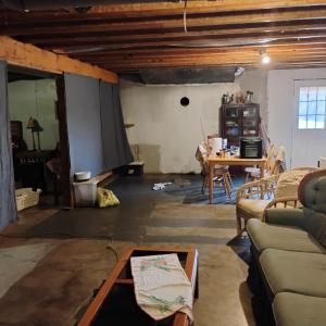 LIVING AREA IN BASEMENT