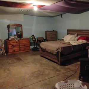 BEDROOM AREA IN BASEMENT