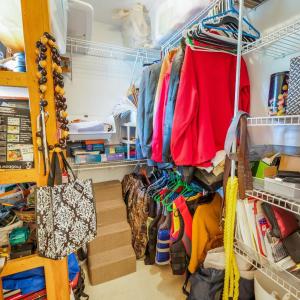 walk in closet off of bedroom number 3