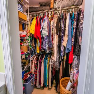 Walk in closet off of bedroom number 2