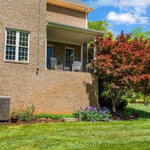 View of private veranda off of the main level family room