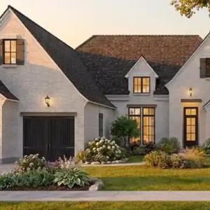 Original House Plan Design- Garage was moved to the side to offer more natural light.