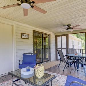 Screened in Porch with access to bathroom, outside exposed deck and lower level pool