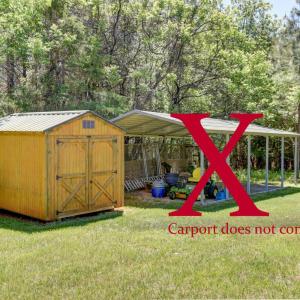 Carport will not convey and will be removed prior to closing.