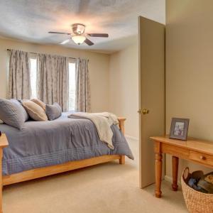 Primary bedroom with added seating, make-up or reading nook.