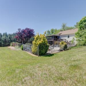 Backyard, looking from the left side of the property