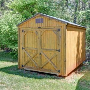 Storage shed conveys as is