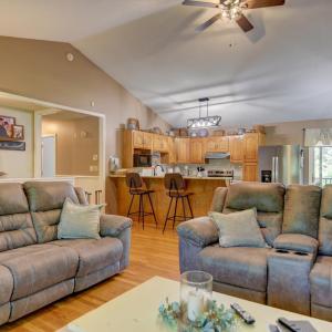 Open floor plan in an older well built home