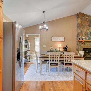 Easy access to get food from the Kitchen to the table top!