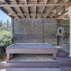 Platform build for hot tub placement if desired.