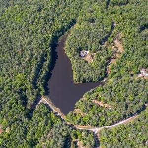Community Lake - Left Border is national Forest