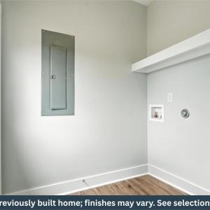 Laundry Room with built in shelf