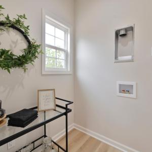Main level laundry room & storage