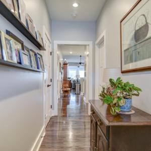 Opening Hall way, great for privacy as people enter, then opens into large open concept family/kitchen area.